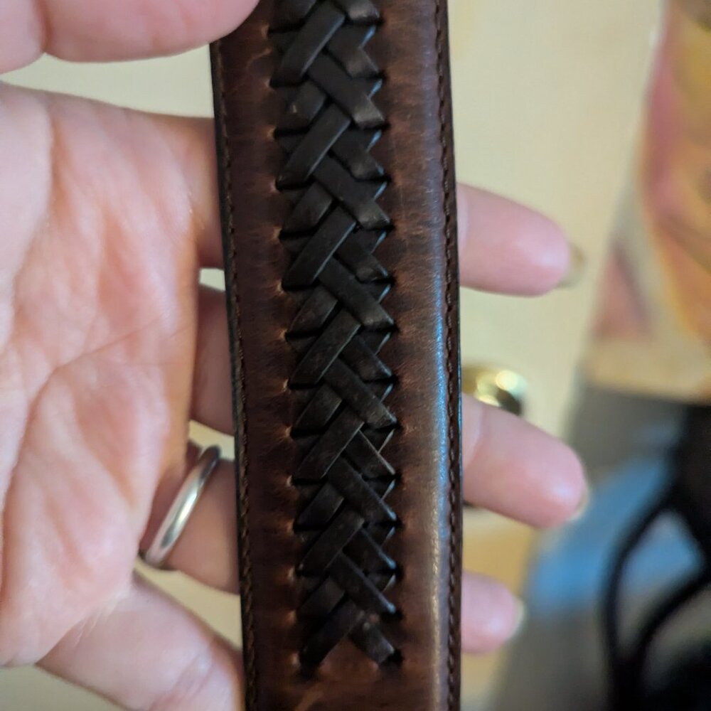 Colombia Hybrid Belt Leather Center Braid
